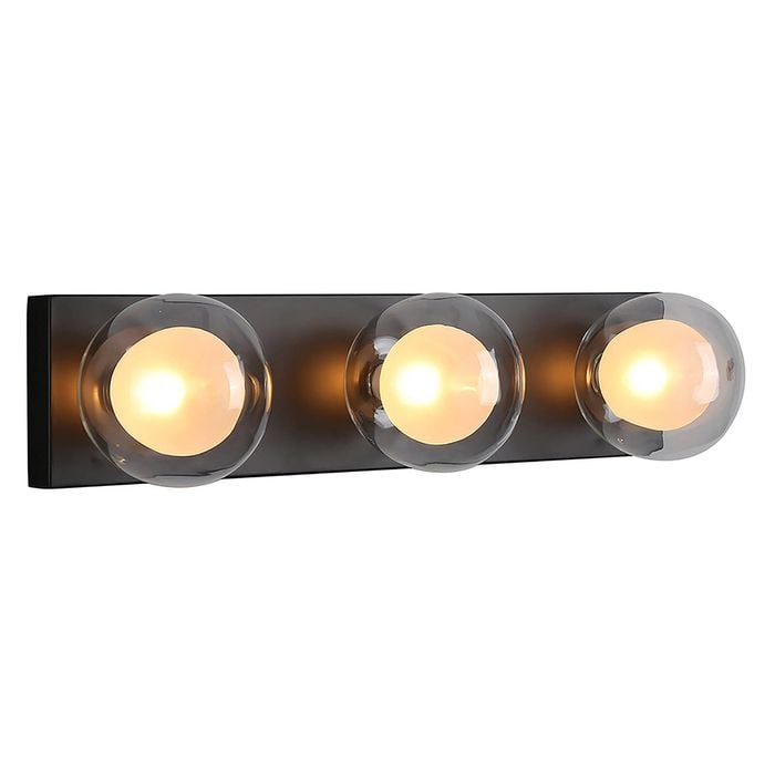 Vencha Hilton 3-Light Hollywood Wall Light - Black