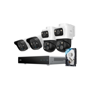 Eufy S4 NVR POE 24/7 Security System - 2 x PTZ + 2 x Bullet Cameras