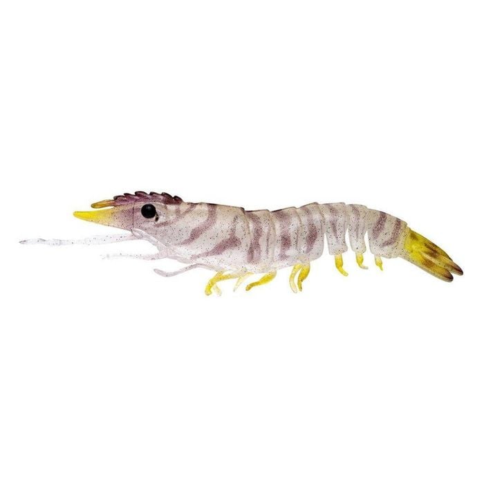Nomad Design Live Ops Sumo Shrimp UnRigged 5" Soft Plastic Fishing Lure Natural Tiger