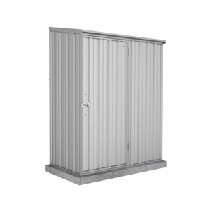 Absco Sheds 1.52 x 0.78 x 1.95m Space Saver Single Door Garden Shed - Zincalume