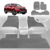 6D Diamond Car Floor Mats for Honda CR-V 2017-2022-Full Set-Grey-Outback GT
