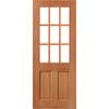 Woodcraft 2040 x 820 x 35mm Internal Door Half French Clear Glass