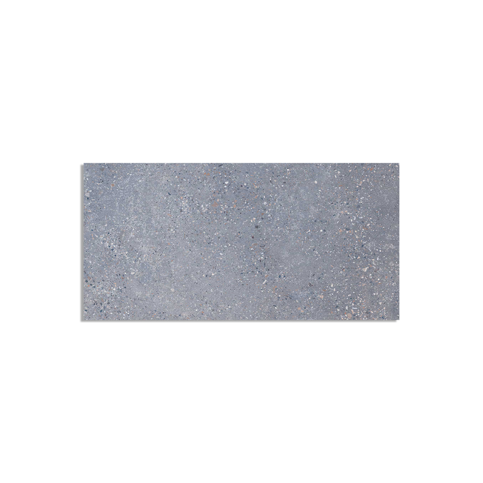 Johnson 30 x 60cm Grey Urban Cement Grit Porcelain Floor Tiles - 6 Pack - Grey