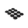 Surface Gard 19mm Black Round Foam Pad - 12 Piece