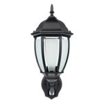Brilliant 60W Black Matt Cambridge Coach Light With Sensor