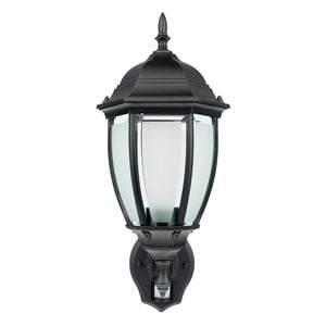 Brilliant 60W Black Matt Cambridge Coach Light With Sensor