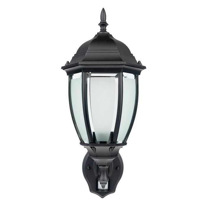 Brilliant 60W Black Matt Cambridge Coach Light With Sensor
