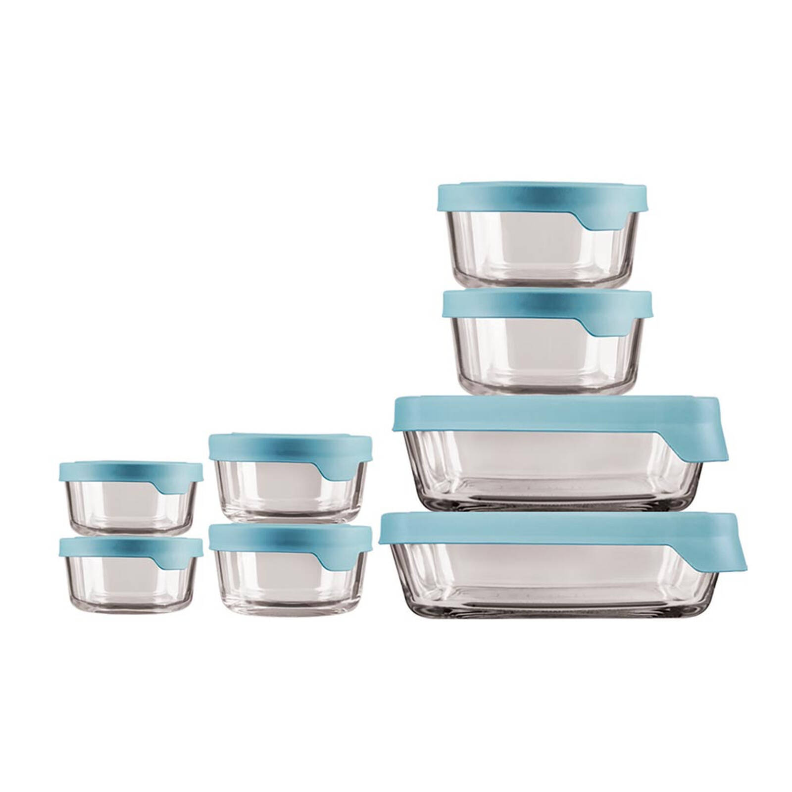 Anchor Hocking 8 Piece Kitchen Storage Set With Lids - Bunnings