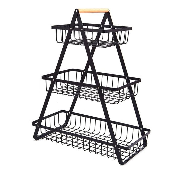 3 Tier Fruit Basket for Kitchen Counter - Detachable Rack Stand