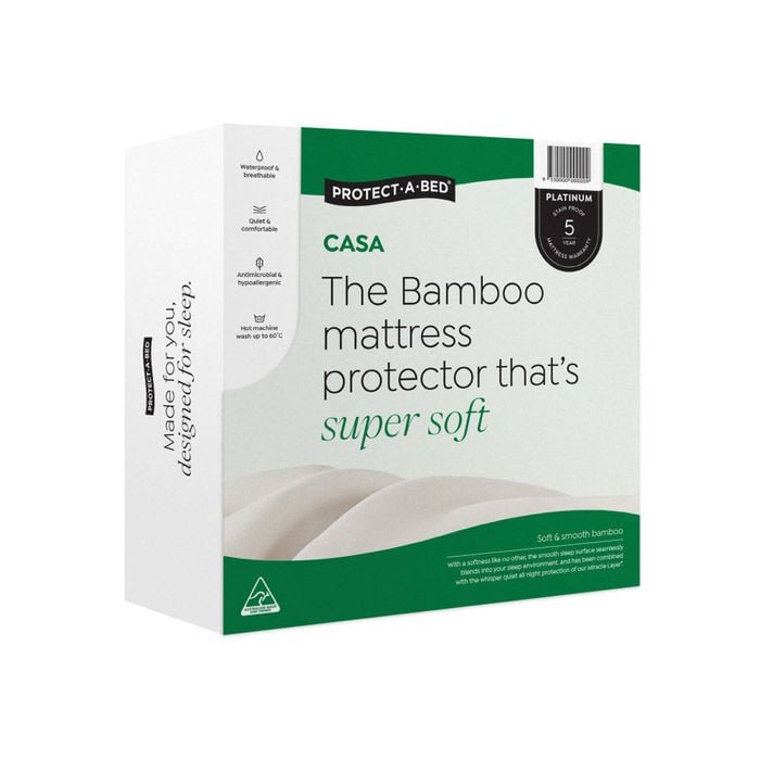 Protect-a-bed Casa Bamboo Jersey Fitted Waterproof Mattress Protector