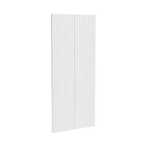 Kaboodle 900mm Provincial White V-Groove Pantry Doors - 2 Pack
