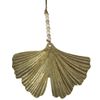 LVD Metal Gingko Hanging Home/Office Christmas Display Decor 15x10cm Gold