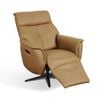 Vance Leather Recliner Swivel Chair Tan