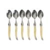 Laguiole Jean Neron 6pc. Coffee Spoon Set - Light Horn