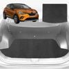 6D Diamond Car Boot Mat for Renault CAPTUR (JB/JE)2019-Current-upper+lower-Cargo Mat-Black-Outback GT