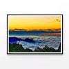 Mountain with Sunset Taiwan  Print 100% Australian Made 90x60cm  (Poster)