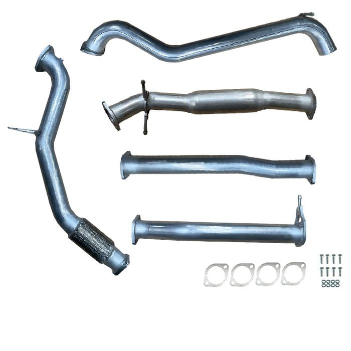 Ignite Exhausts Turbo Back For Ford Px Ranger 2.2l 3" No Cat With Hotdog Raw Aluminised Steel