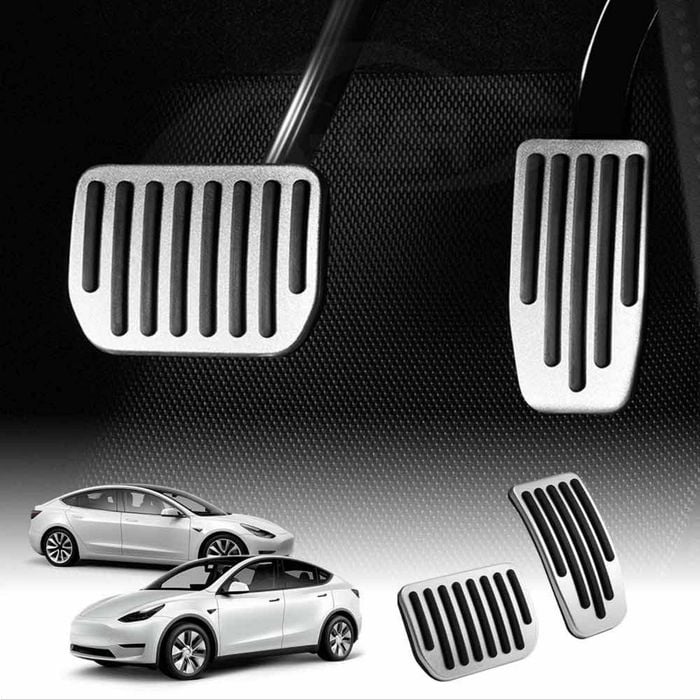 Tesla Model 3 2017-2023 and Model Y 2021-2024 Performance Foot Pedals Cover Aluminum