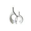 Elegant Collections White Nordic Ceramic Vase Set of 2