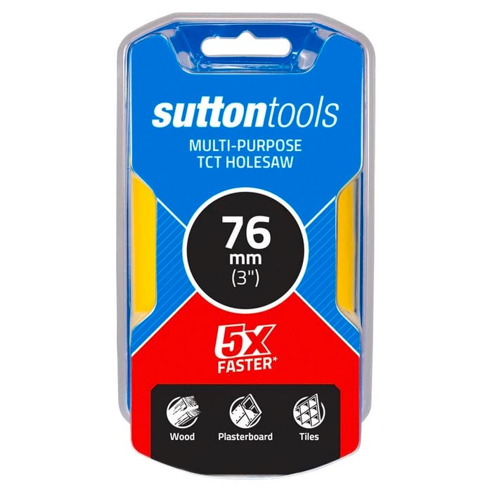 Sutton Tools 76mm TCT Multi-Purpose Seamless Holesaw
