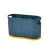 Catzon Kitchen Utensils Holder Multifunctional Draining Chopstick Cage-Blue