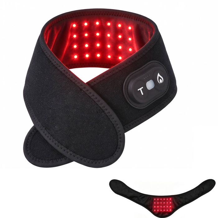 Advwin Red Light Therapy for Neck, Cordless Light Neck Wrap with 20-40 Timer