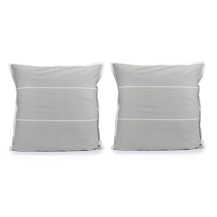 2PK Jason Commercial Calista Euro Pillow Case 65x65cm Hazel