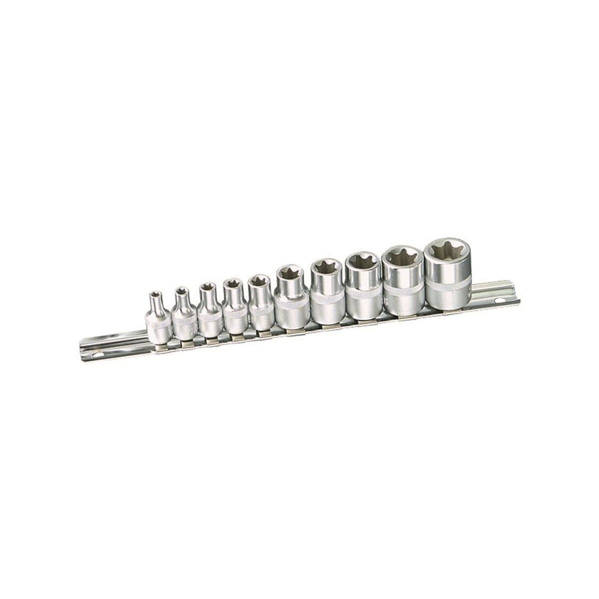 Kincrome 10 Piece 1 4 3 8 Drive E TORX Socket Set Bunnings Australia