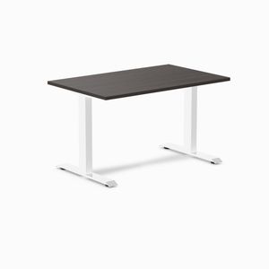Desky Fixed Height Melamine Office Desk White Frame 120cm