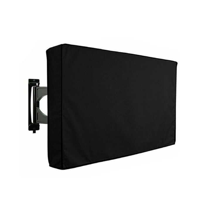 Dust-proof Outdoor Tv Cover 55-58 Inch Flat Television Waterproof Uv Resistant Protector, Built In Remote Controller Storage Po