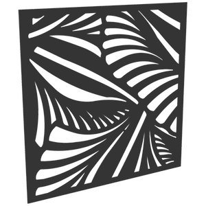 ProtectorAl 300-1200w x 300-1200h Dark Charcoal/Gloss White Jungle Unframed Composite Deco Panel