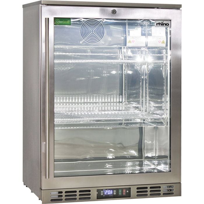 Rhino Stainless Steel Glass Door Bar Fridge (Right Hinged) - SG1R-HD