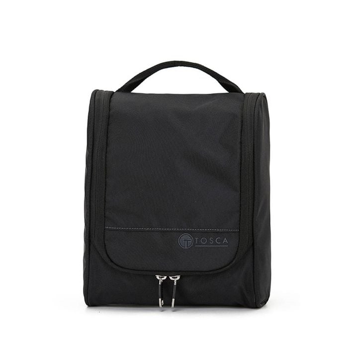 Tosca Hanging Toiletry Travel Organiser 10 - Black