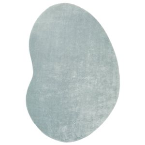 Splash Powder Blue 270x180cm Shaped - Large Machine Washable Power Loomed Rug