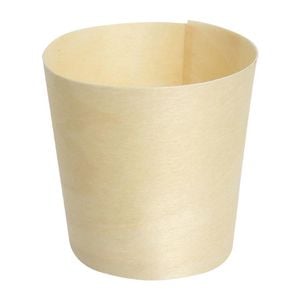 Fiesta Sauce Dipping Pots Compostable Biodegradable Wooden 38ml Eco Friendly Disposable Catering Tableware