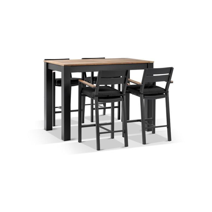 Outdoor Balmoral 1.5M Bar Table With 4 Capri Bar Stools