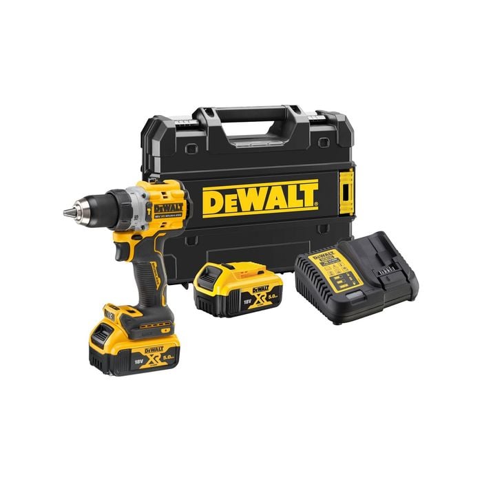 DeWALT 18V 5.0Ah XR Li ion Cordless Brushless 2 Speed Hammer Drill Driver Combo Kit Bunnings Australia