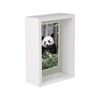 Nicola Spring 5" x 7" White 3D Deep Box Photo Frame - 4" x 6" Mount