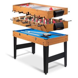 Costway 3-in-1 Combo Game Table Set W/air Hockey/billiard/foosball