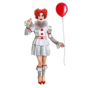 Wos Stephen Kings It Pennywise Evil Clown Halloween Scary Costume Outfit