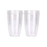 2 X Clear Nutribullet 24 Oz Cups  - Blender Spare Parts