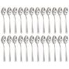 Tondo Stainless Steel Teaspoons - 14cm - 12x Durable Rust Resistant Stainless Steel Dishwasher Safe Flatware Set