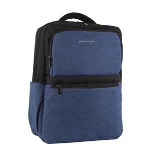 Pierre Cardin Nylon Travel & Business Rfid W/ Usb Port Laptop Backpack Bag Navy