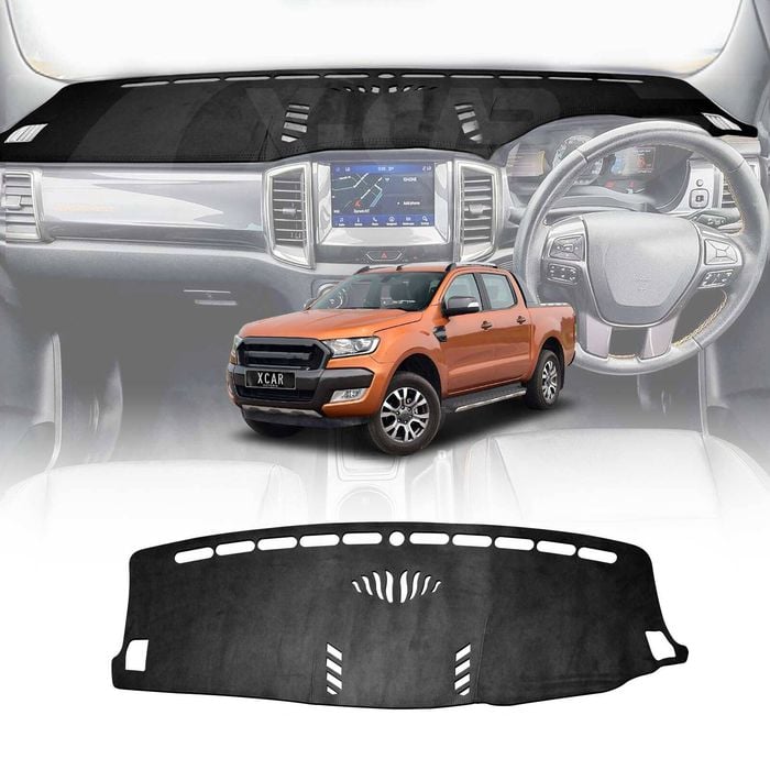 Dash Mat for Ford Ranger PX Mk3 Series 2018-2022 Non-Slip Microfiber Pad Cover Interior