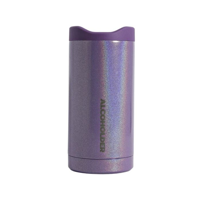 SlimZero Slim Can Cooler 330/355ml Ultra Violet Glitter