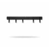 Bike Storage Rack with 5 Racks & 4 Hooks - Wall Mount for Garage Space Saving