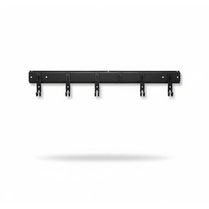 Bike Storage Rack with 5 Racks & 4 Hooks - Wall Mount for Garage Space Saving