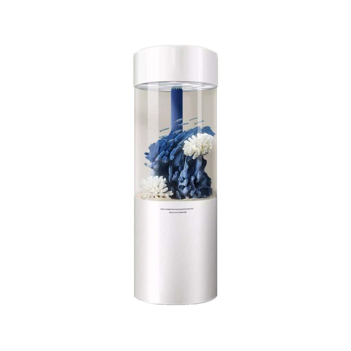 150L Cylinder Acrylic Aquarium Tower Fish Tank White