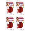 4PK Jokari Silicone Dip Holder Clip For Bowl/Plate - Red