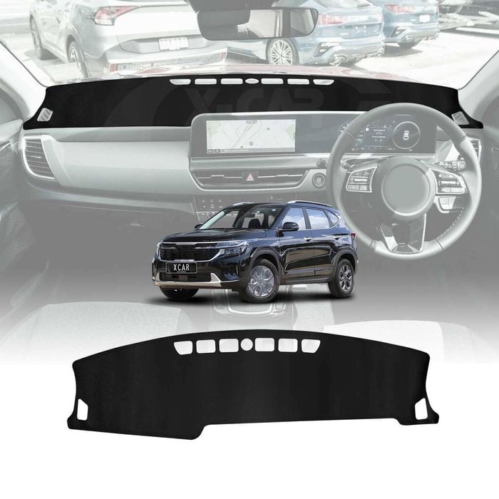 Dash Mat for Kia Seltos 2022-Onwards Non-Slip Microfiber Pad Cover Interior Accessories